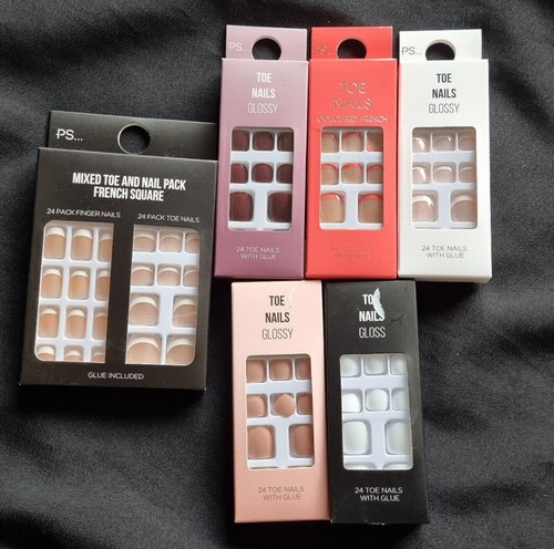 Bnwt primark false toe nails - primark,