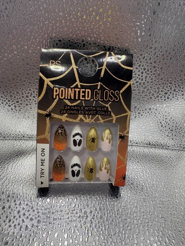Halloween false nails pointed - false,