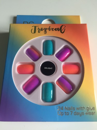 Tropical delight false nails - false,