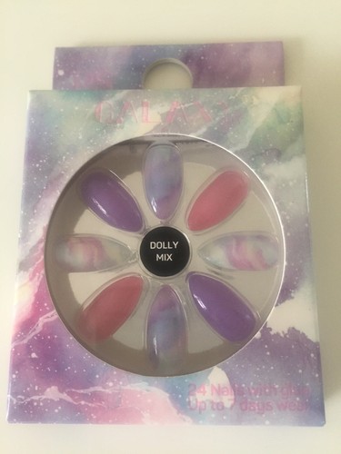 Dolly mix galaxy false - galaxy, nails