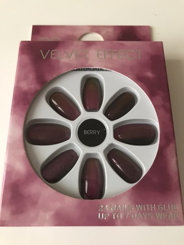Berry velvet effect false - berry,