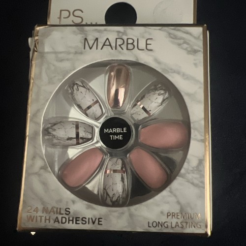 Marble false nails brand new - marble,
