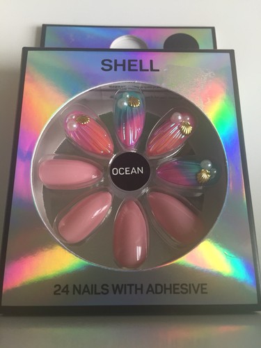 Ocean shell false nails - ocean,