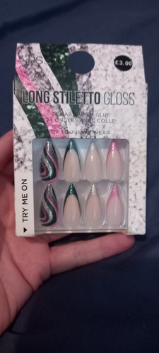 Primark long stiletto gloss - long,